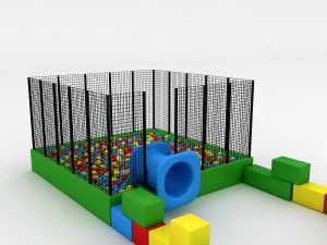 modelo 3d de jard&iacute;n de infantes Modelo 3D