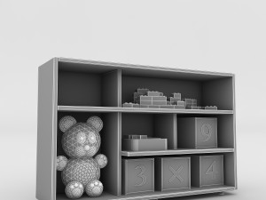 child room closet 3D 모델