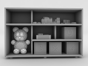 child room closet 3D 모델