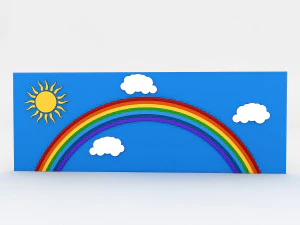 유치원 벽 3D 모델