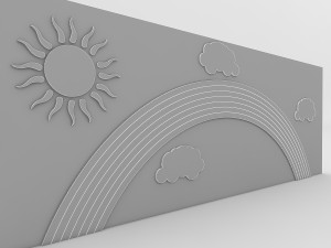 kindergarten wall 3D Model