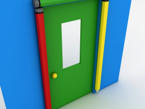 kindergarten door 3D Model