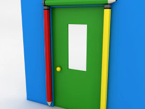 kindergarten door 3D Model