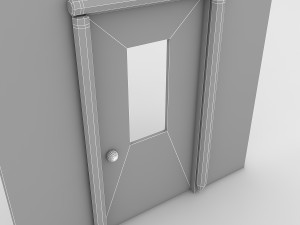 kindergarten door 3D Model