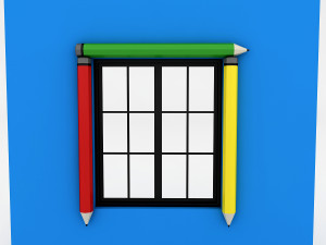 kindergarten window 3D Model
