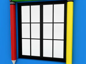 kindergarten window 3D Model