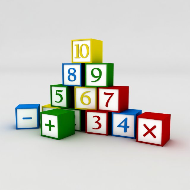 kindergarten figures 3D Model .c4d .max .obj .3ds .fbx .stl .blend 