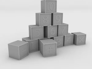 kindergarten figures 3D Model