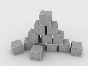 kindergarten figures 3D Model
