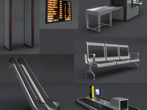 Flughafenpaket 3D Modell