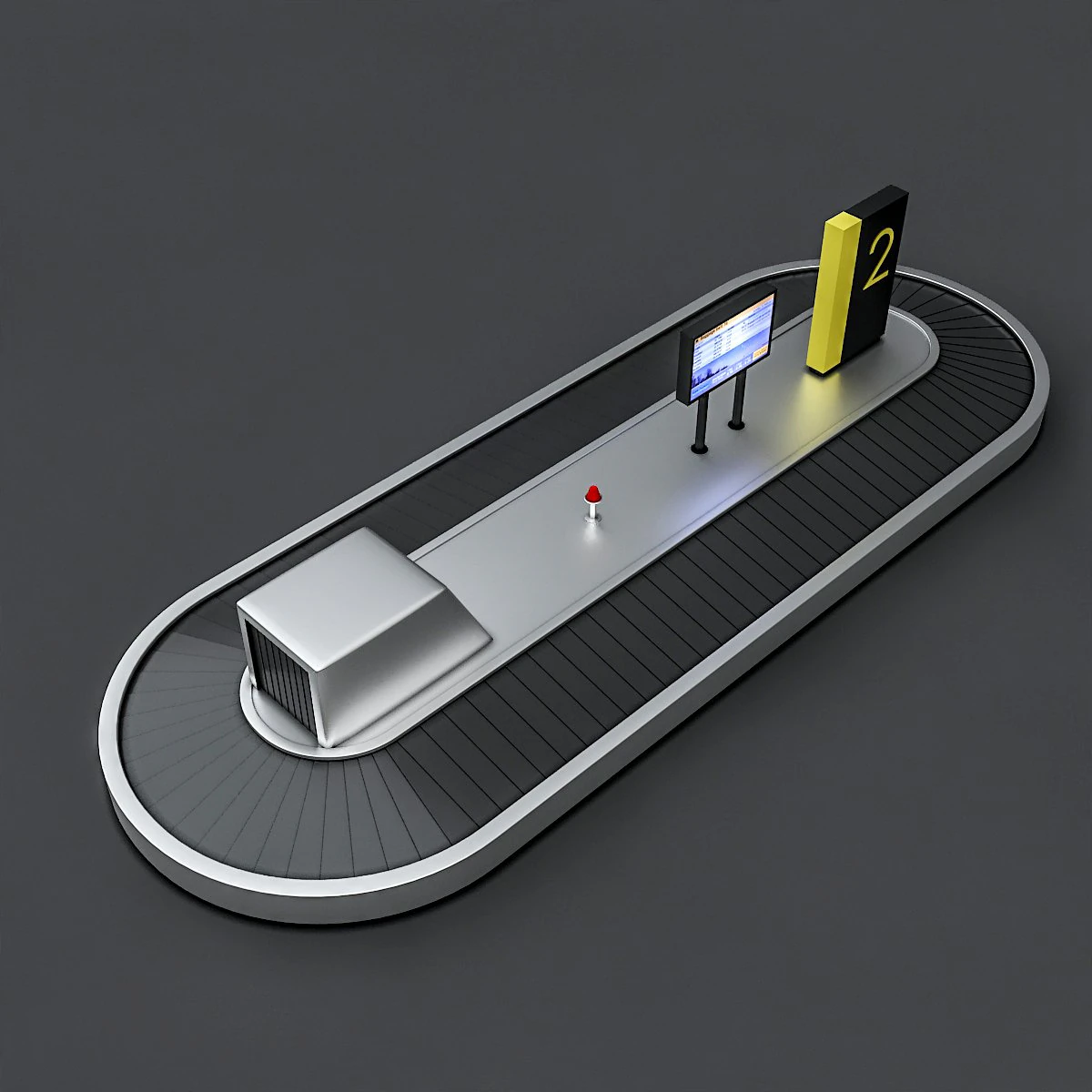 airport luggage model 3D Model .c4d .max .obj .3ds .fbx .stl .blend 
