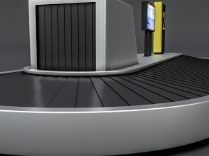 airport luggage model 3D Model