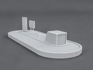 airport luggage model 3D Model