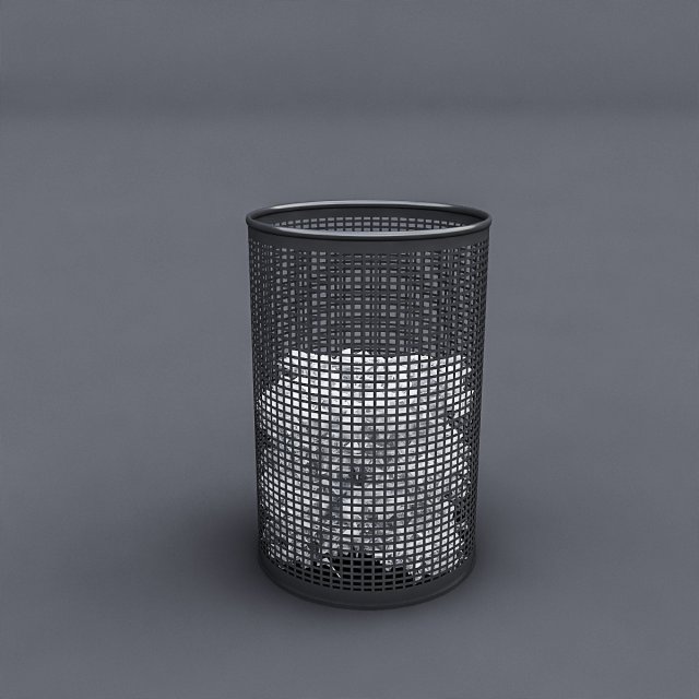 3d trash model 3D Model .c4d .max .obj .3ds .fbx .stl .blend