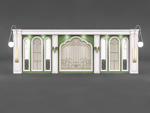 classical decorative wall 3D Model