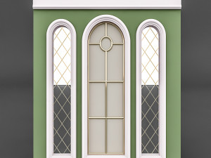 classical window and mirror 3D Model