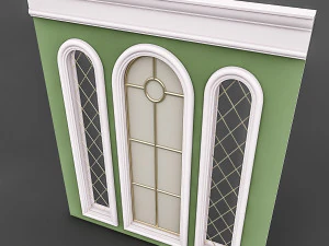 classical window and mirror 3D Model
