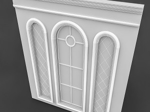 classical window and mirror 3D Model
