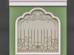 classical window and door 3D Model