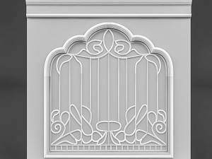 classical window and door Modello 3D