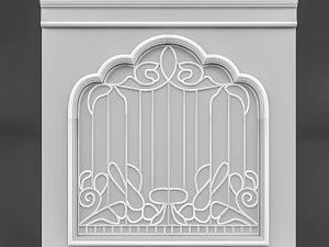 classical window and door 3D Model