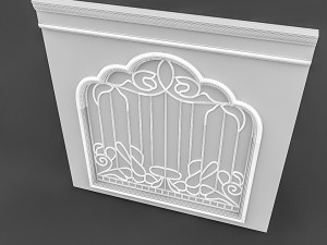 classical window and door Modello 3D