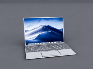 3d low poly laptop Modelo 3D