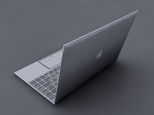 3d low poly laptop 3D Model