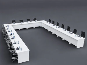 mod&uuml;ler toplantı masası 3D Model