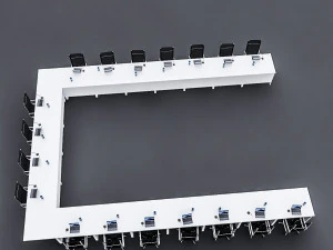 modular meeting table 3D Model