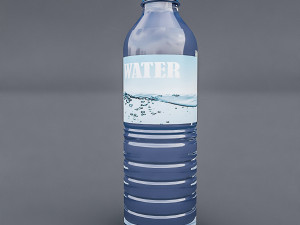 plastic water bottle 3D मॉडल