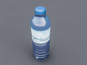 plastic water bottle 3D मॉडल