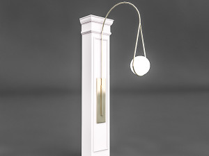 column and decorative lamp 3D Модель