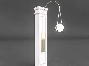 column and decorative lamp 3D Model