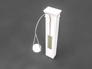 column and decorative lamp 3D Модель