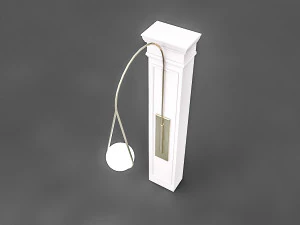 column and decorative lamp 3D Model