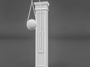 column and decorative lamp 3D Модель