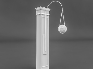 column and decorative lamp 3D Модель