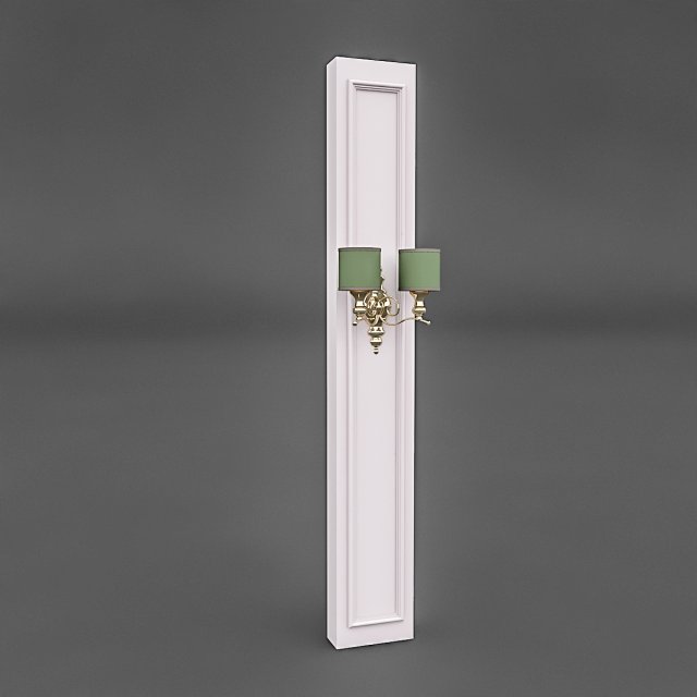 column and decorative lamp 02 3D Модель .c4d .max .obj .3ds .fbx .stl .blend 
