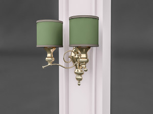column and decorative lamp 02 3D Модель