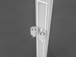 column and decorative lamp 02 3D Модель