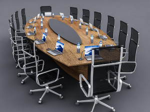 meeting table 01 3D-Modell