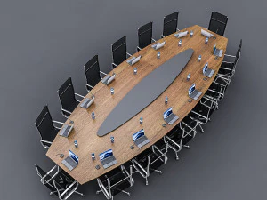 meeting table 01 3D Model