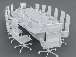 meeting table 01 3D Model