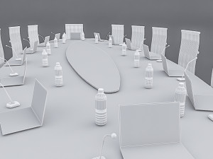 meeting table 01 Modello 3D
