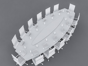 meeting table 01 Modello 3D
