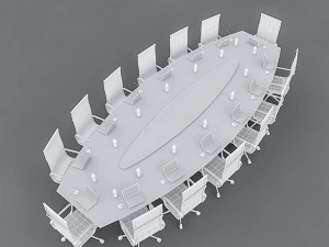 meeting table 01 3D Model