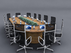 meeting table 02 3D-Modell
