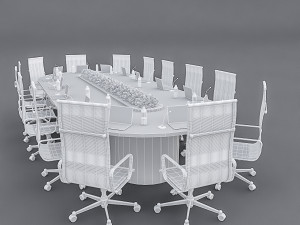 meeting table 02 Modelo 3D