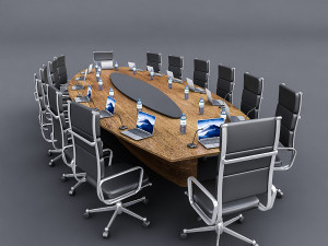 meeting table 01 3D-Modell
